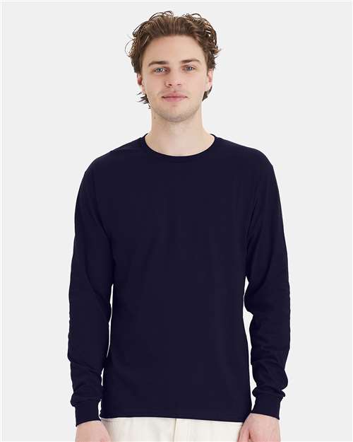 Hanes Men's Essential-T Long Sleeve T-Shirt-3