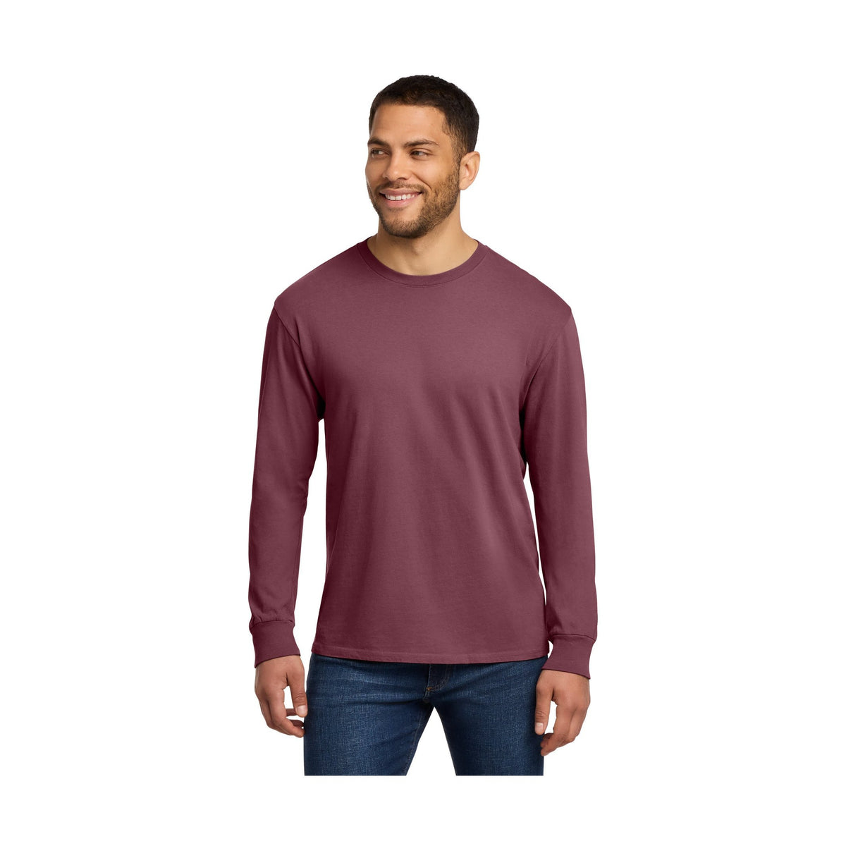 Port & Co Men's Beach Wash Garment-Dyed Long Sleeve Tee PC099LS
