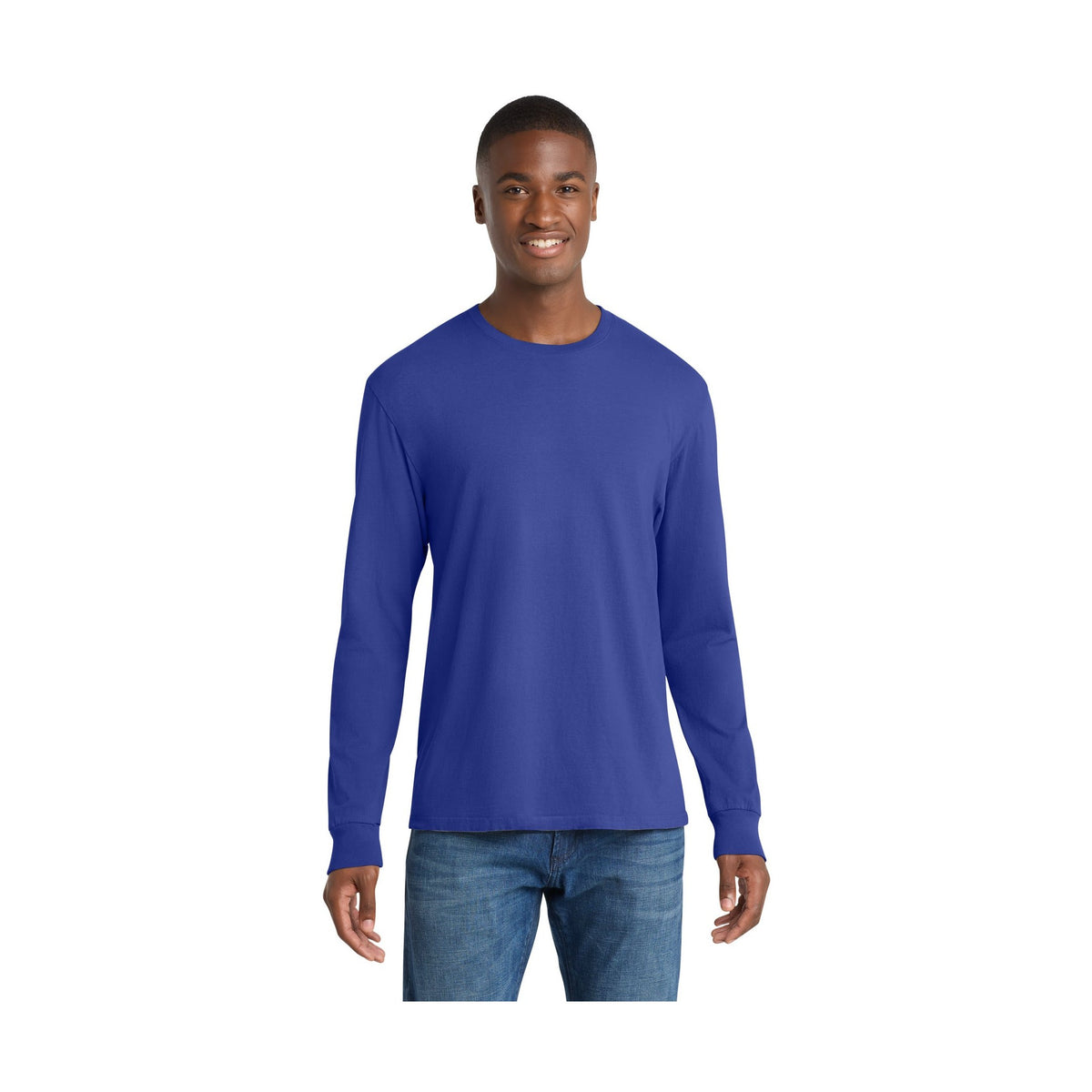 Port & Co Men's Beach Wash Garment-Dyed Long Sleeve Tee PC099LS