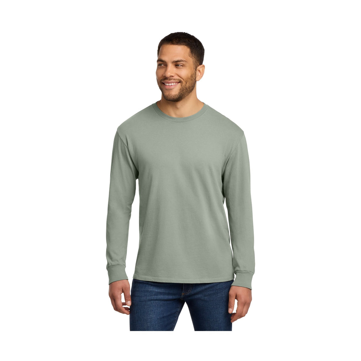 Port & Co Men's Beach Wash Garment-Dyed Long Sleeve Tee PC099LS