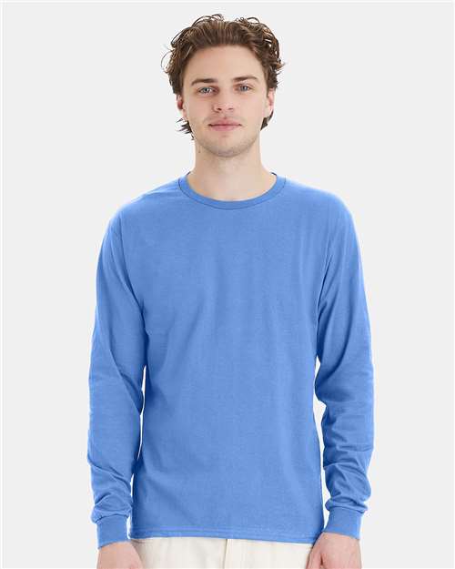Hanes Men's Essential-T Long Sleeve T-Shirt-3