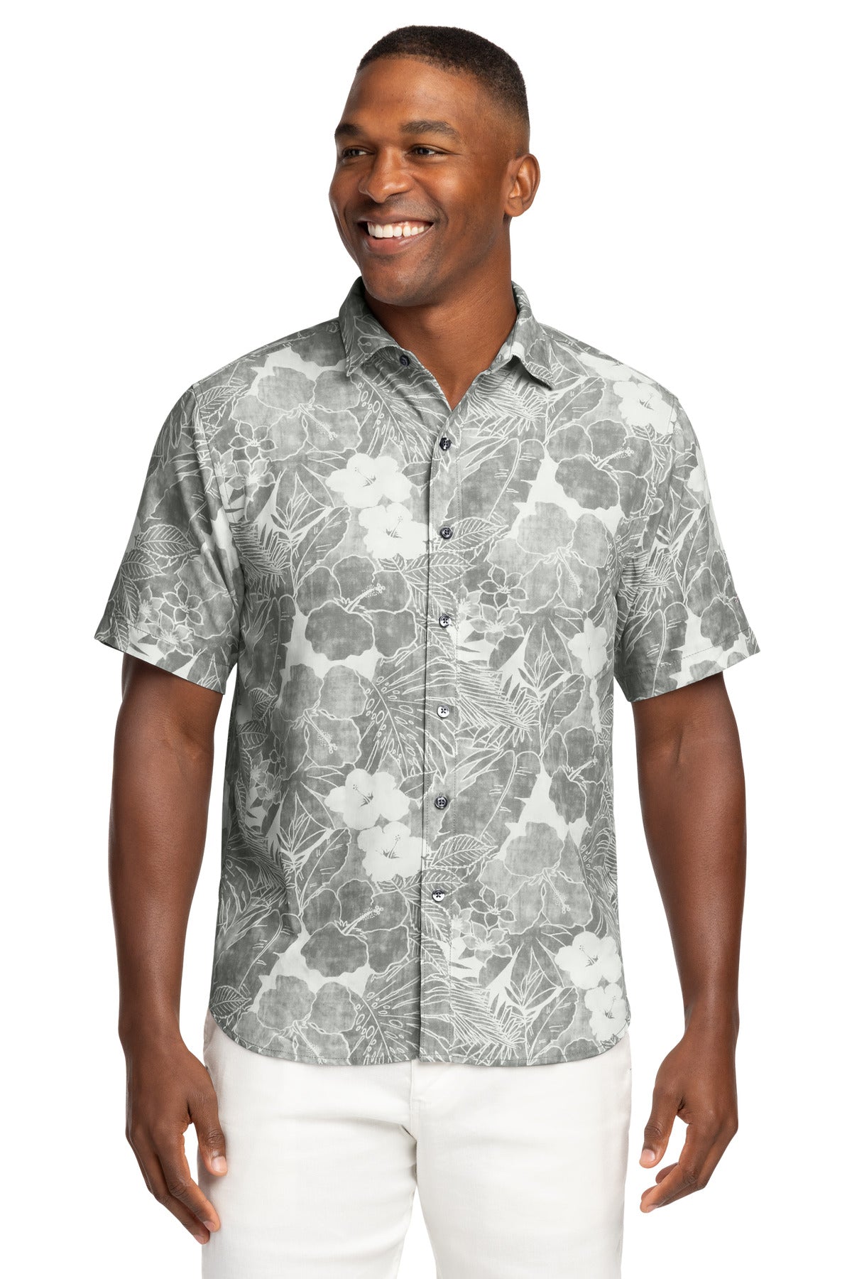Tommy Bahama Men's Coconut Point Playa Flora Short Sleeve Shirt ST325929TB