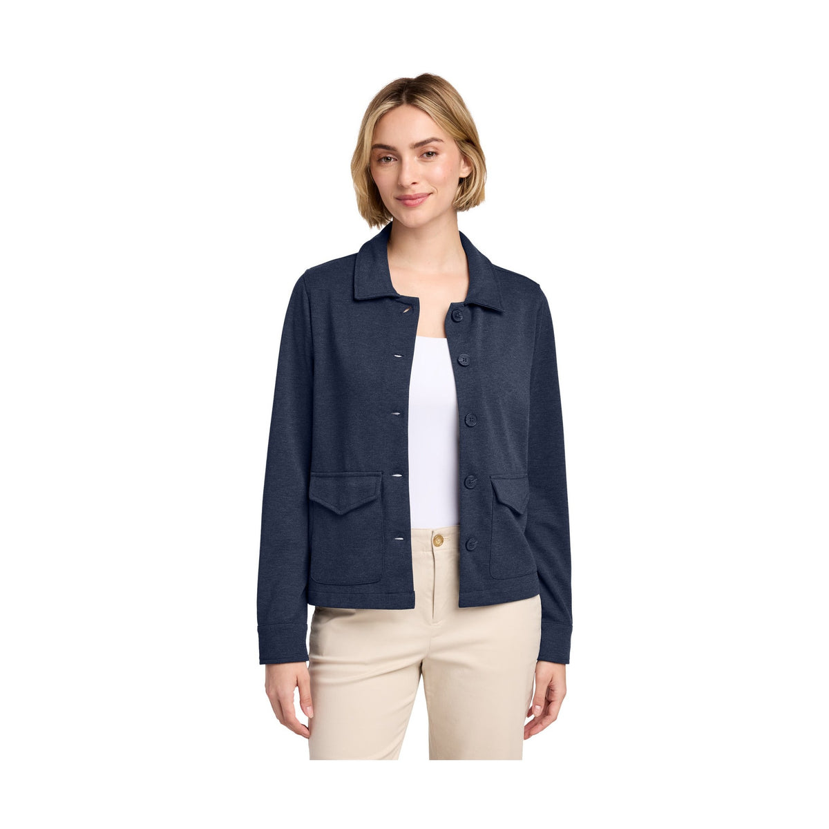 Brooks Brothers Women's Mid-Layer Stretch Button Jacket BB18205