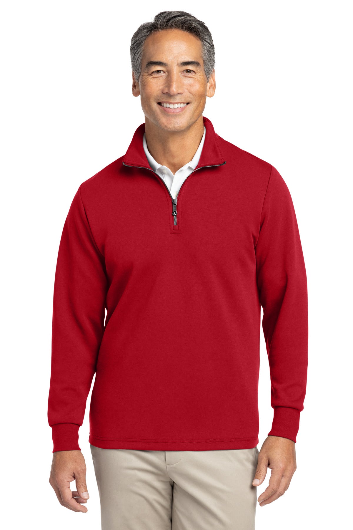Brooks Brothers Men's Double-Knit 1/4-Zip BB18206