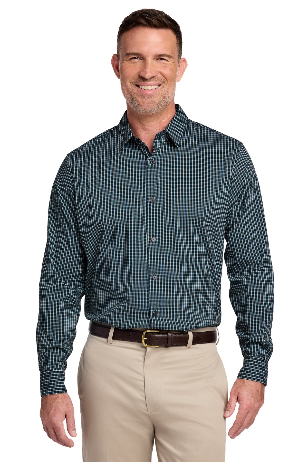 Brooks Brothers Men's Tech Stretch Patterned Shirt BB18006