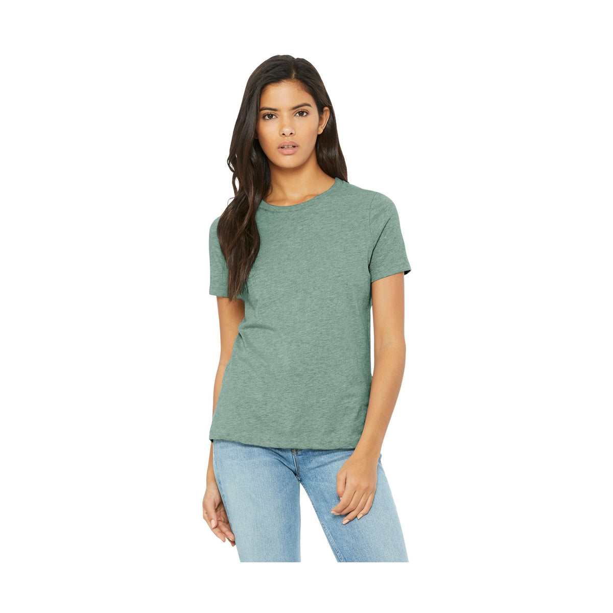 BELLA + CANVAS Women’s Relaxed Fit Heather CVC Tee