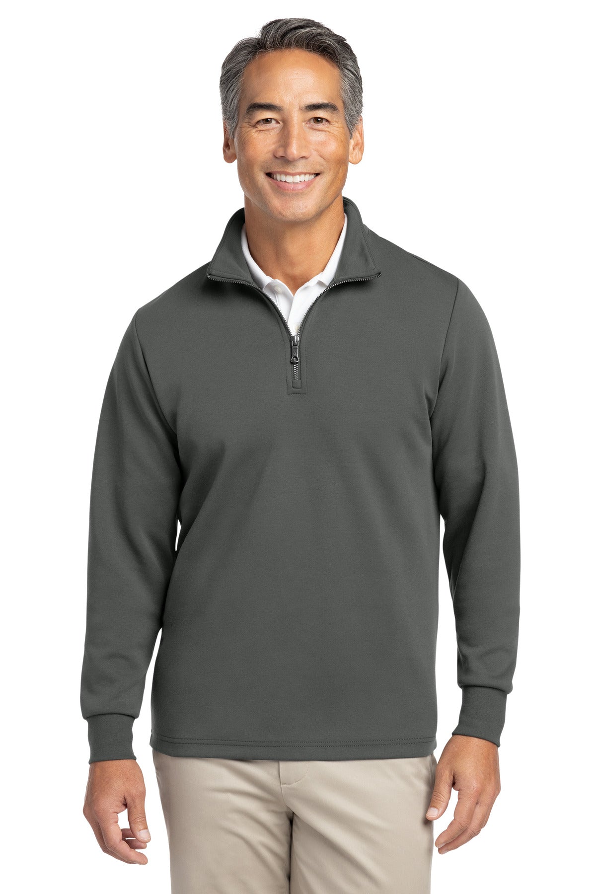 Brooks Brothers Men's Double-Knit 1/4-Zip BB18206