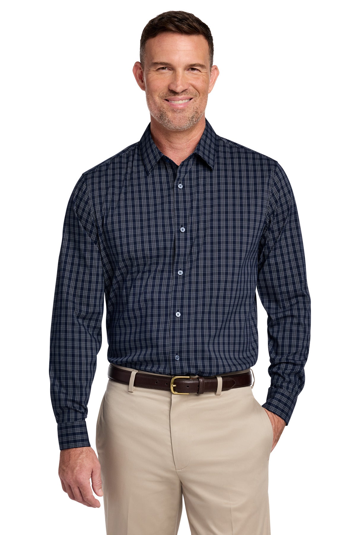 Brooks Brothers Men's Tech Stretch Patterned Shirt BB18006