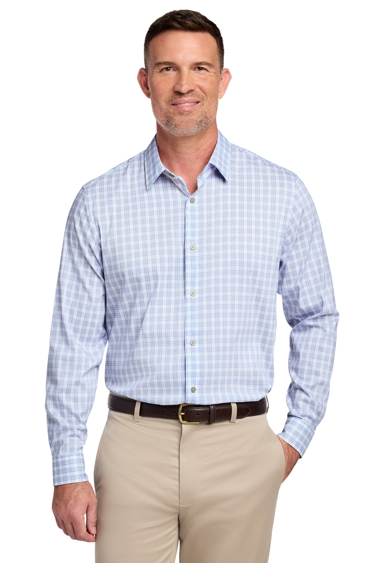 Brooks Brothers Men's Tech Stretch Patterned Shirt BB18006