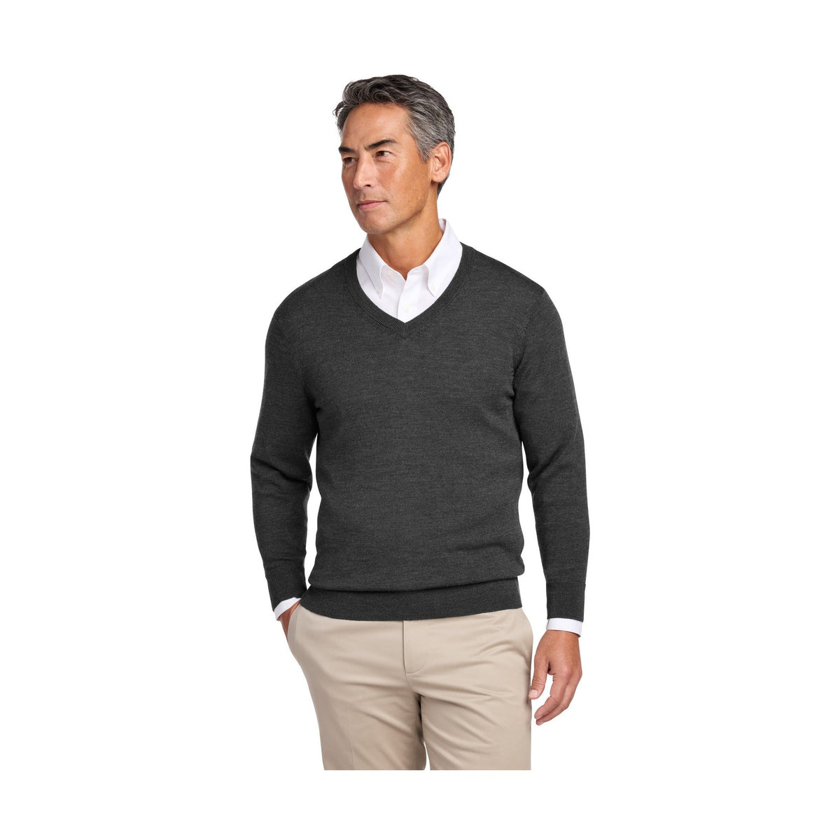 Brooks Brothers Men's Washable Merino V-Neck Sweater BB18410