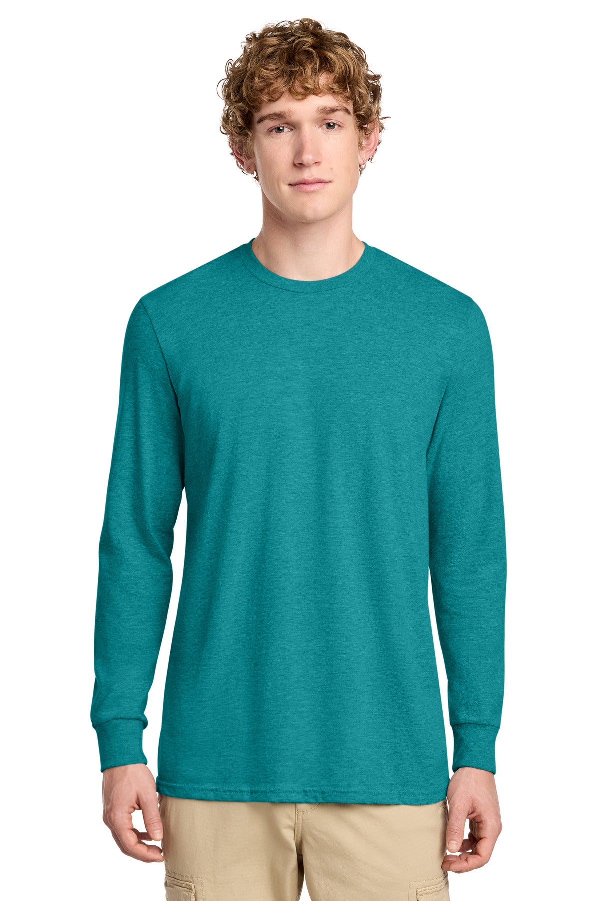 District Men's Perfect Blend CVC Long Sleeve Tee DT109
