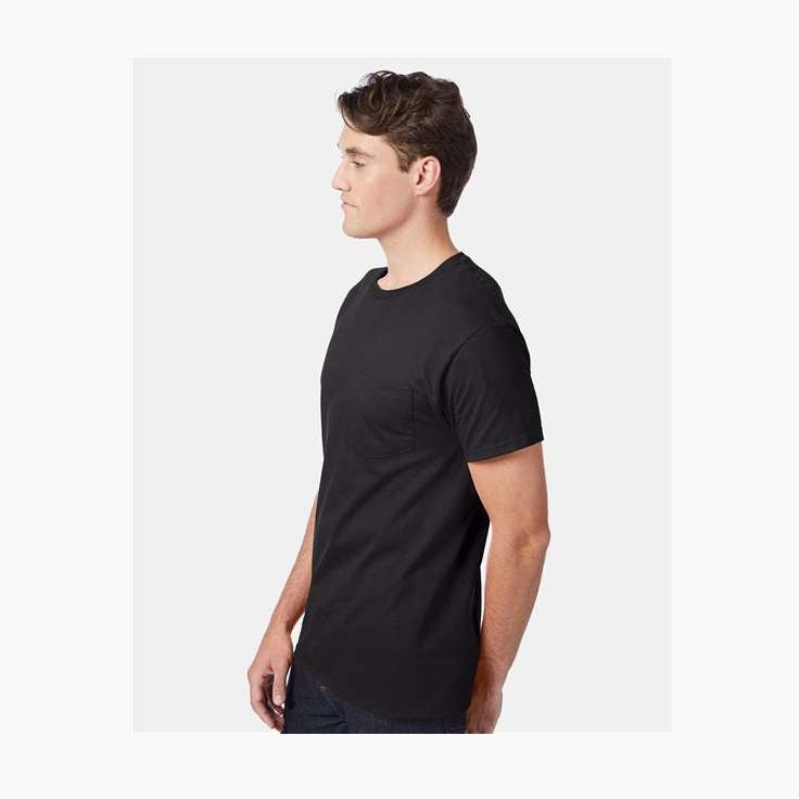 Hanes Men's Authentic 100% Cotton T-Shirt with Pocket-5