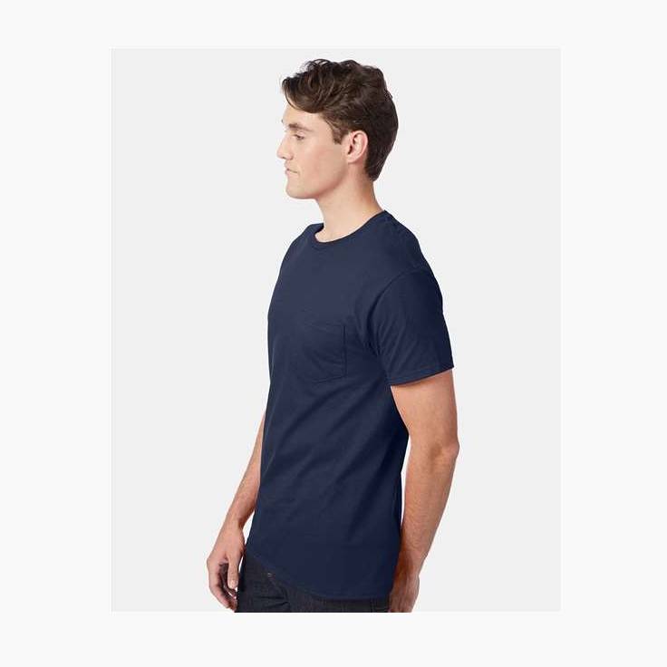 Hanes Men's Authentic 100% Cotton T-Shirt with Pocket-5
