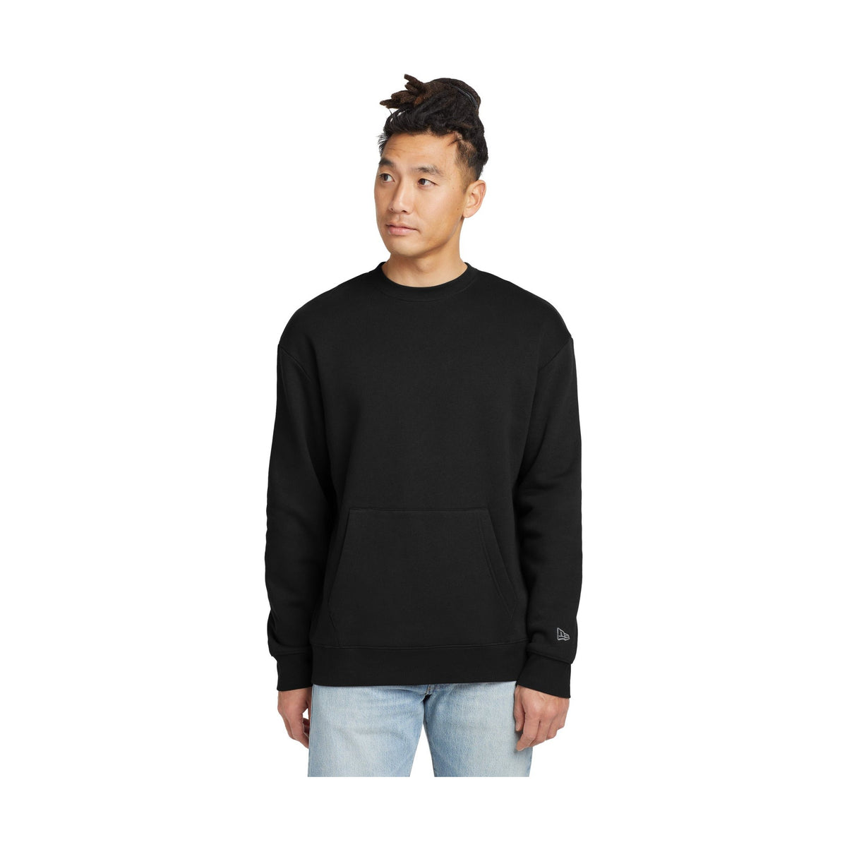 New Era Men's Heritage Fleece Pocket Crew NEA527 Corporate Apparel Sweatshirts & Fleece