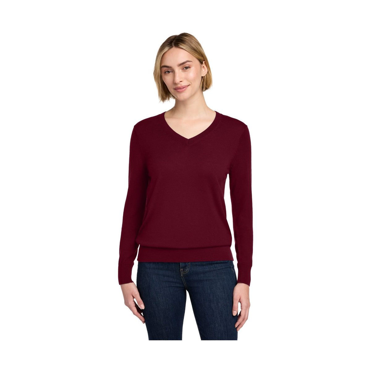 Brooks Brothers Women's Washable Merino V-Neck Sweater BB18411