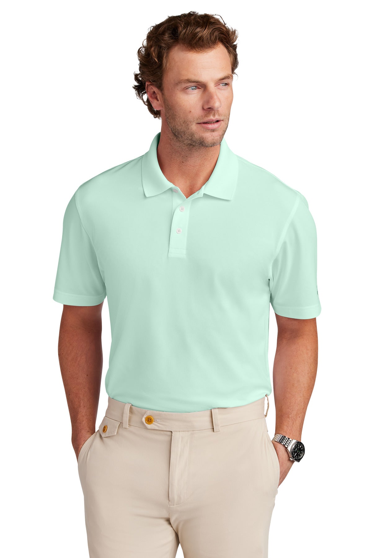 Brooks Brothers Men's Mesh Pique Performance Polo BB18220