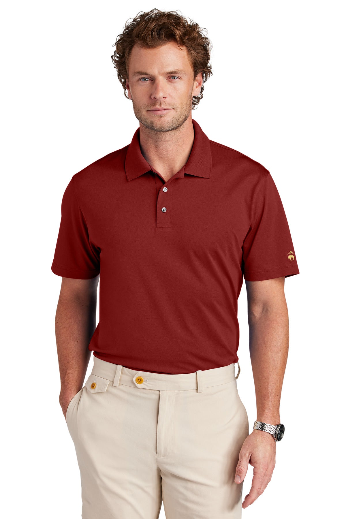 Brooks Brothers Men's Mesh Pique Performance Polo BB18220