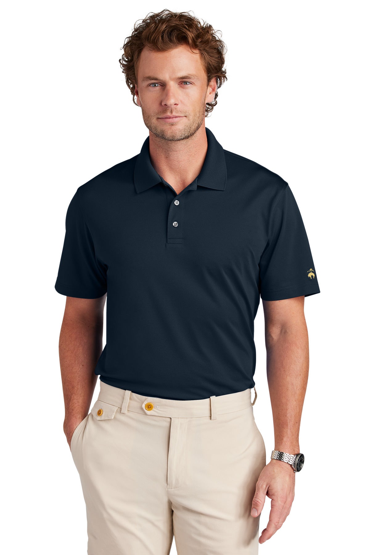 Brooks Brothers Men's Mesh Pique Performance Polo BB18220