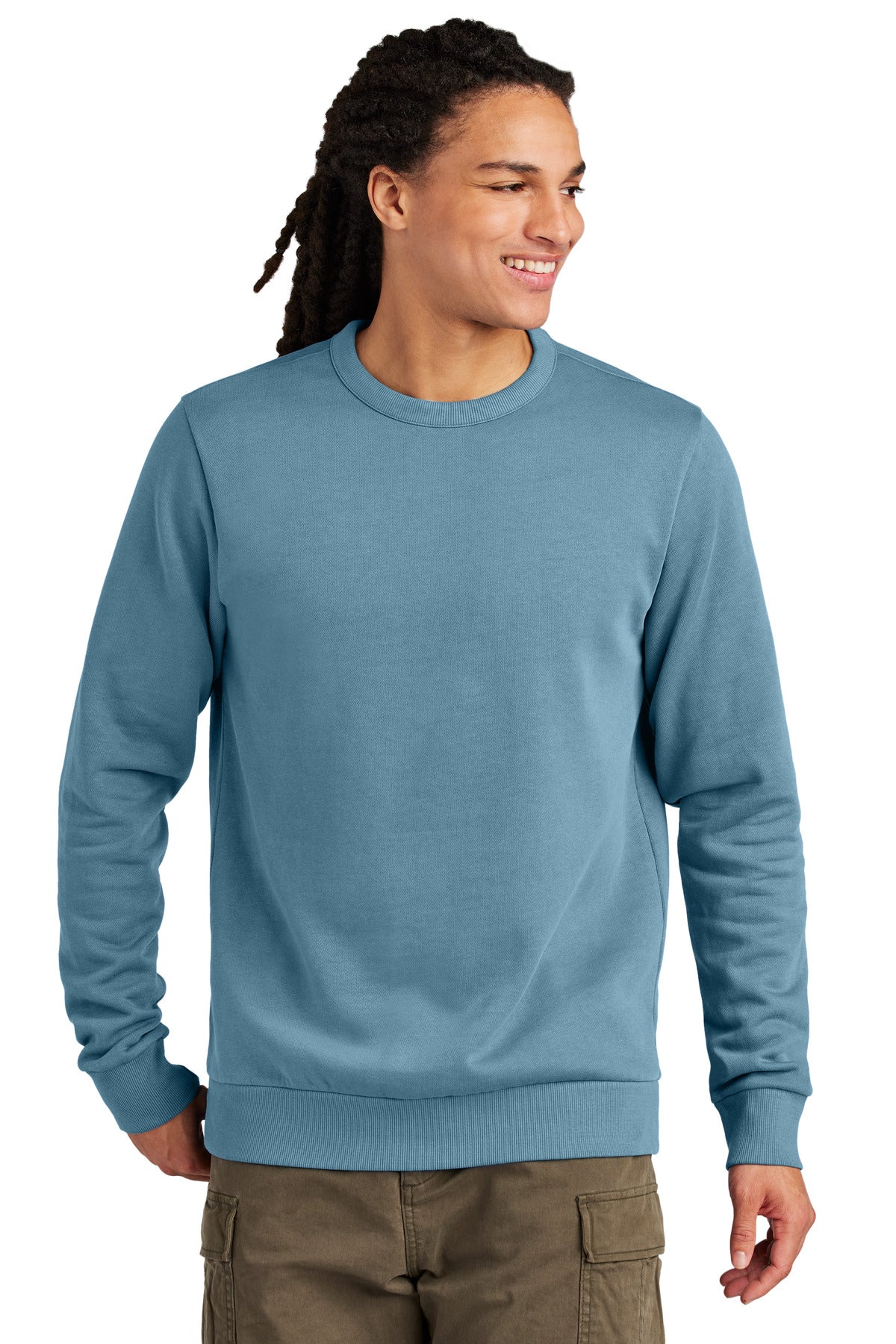District Men's Wash Fleece Crew DT2204