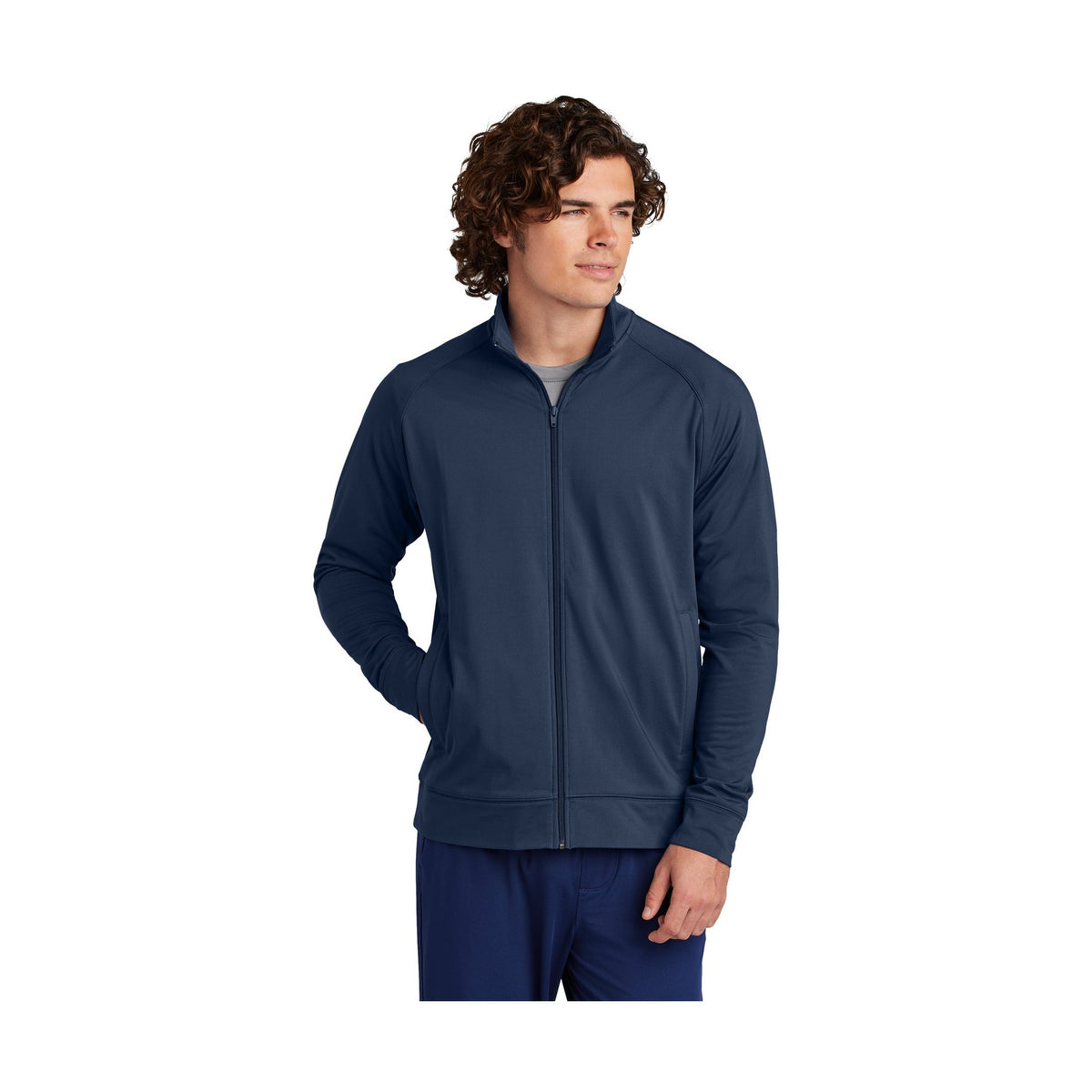 Sport-Tek Men's Sport-Wick Stretch Full-Zip Cadet Jacket ST857