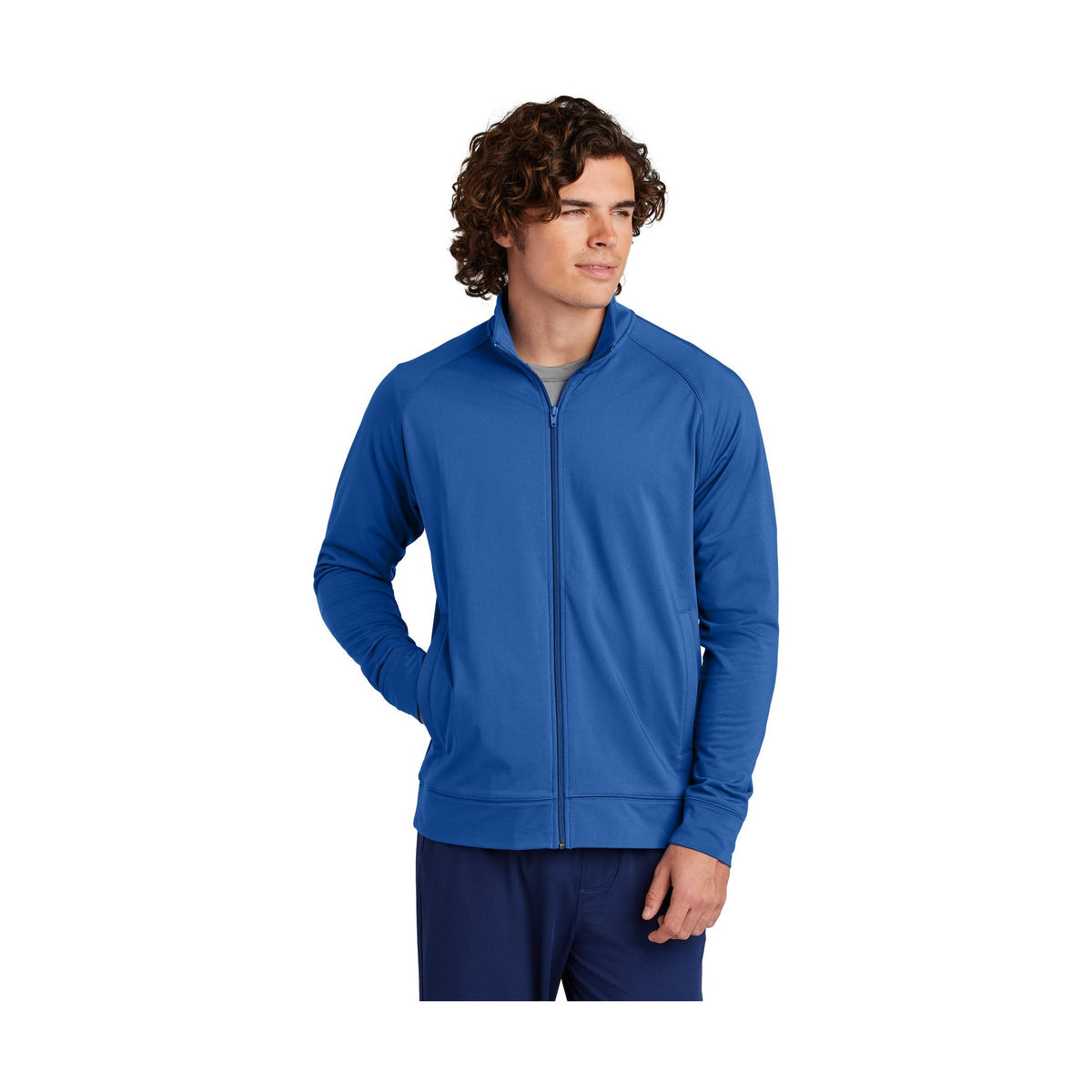 Sport-Tek Men's Sport-Wick Stretch Full-Zip Cadet Jacket ST857