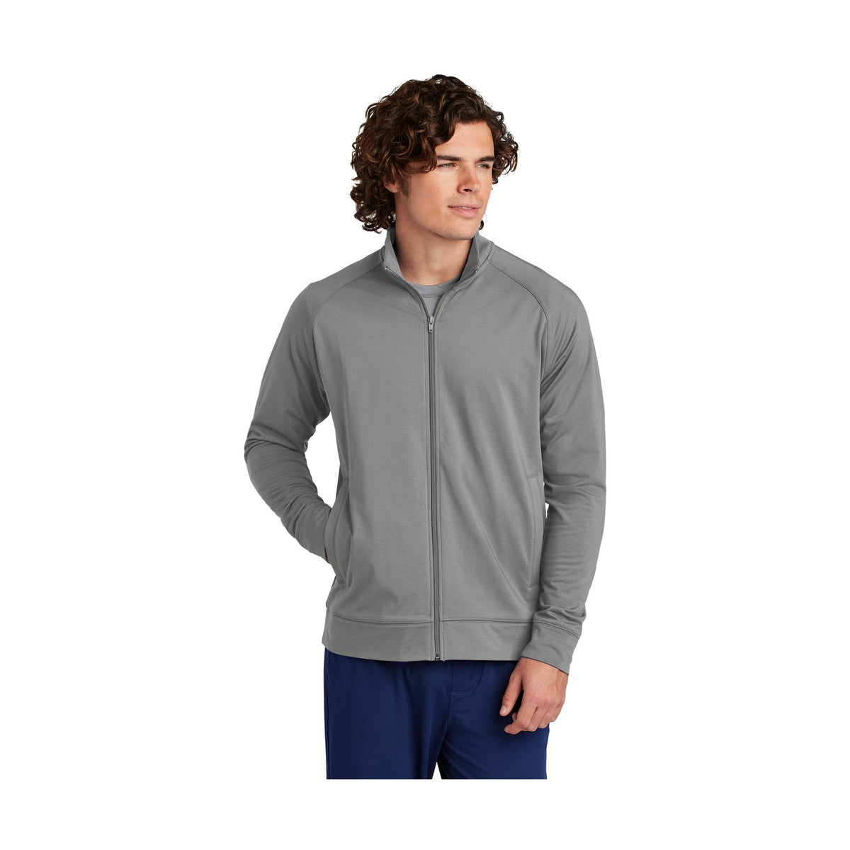 Sport-Tek Men's Sport-Wick Stretch Full-Zip Cadet Jacket ST857