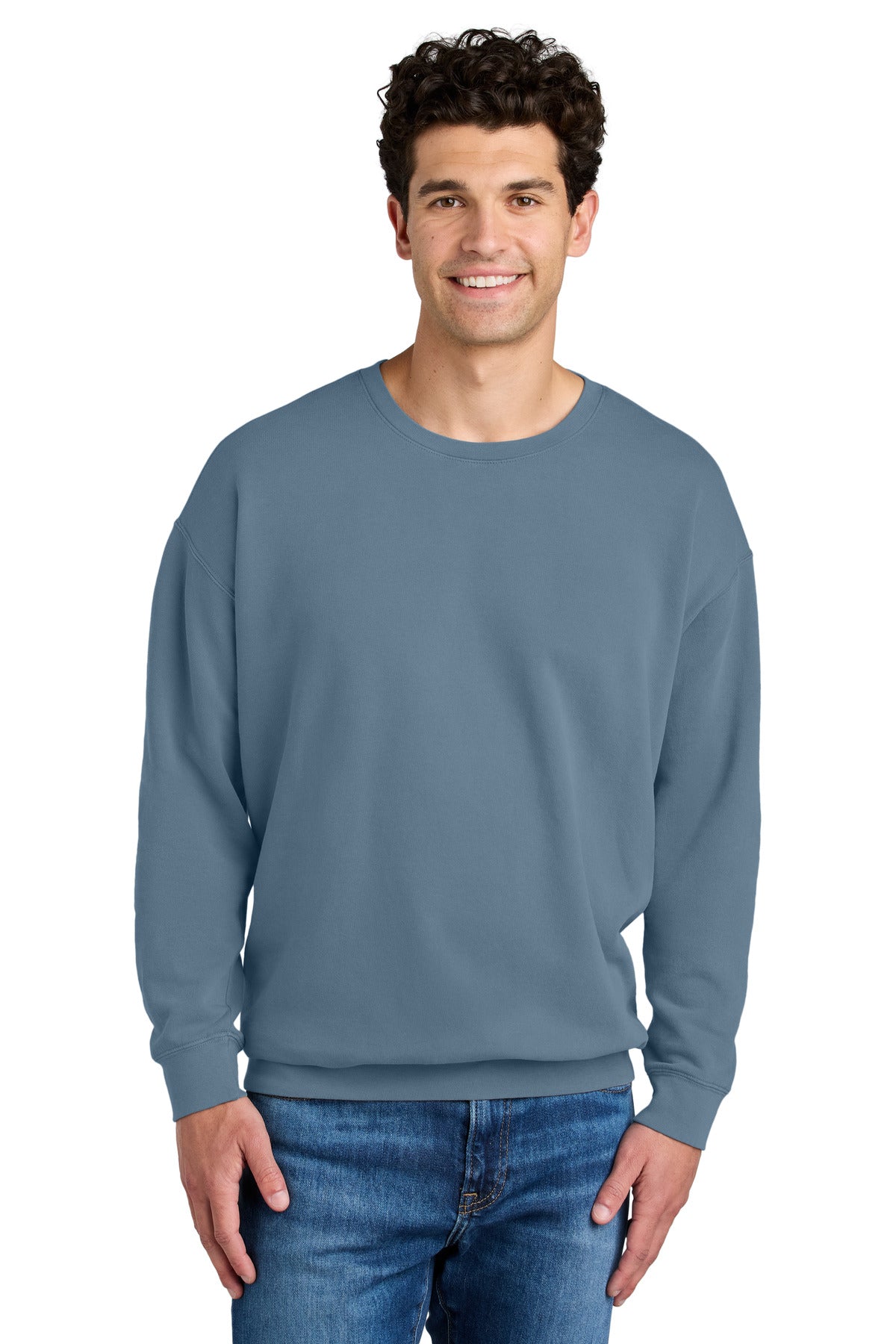 Comfort Colors Men's Garment-Dyed Lightweight Fleece Crewneck Sweatshirt