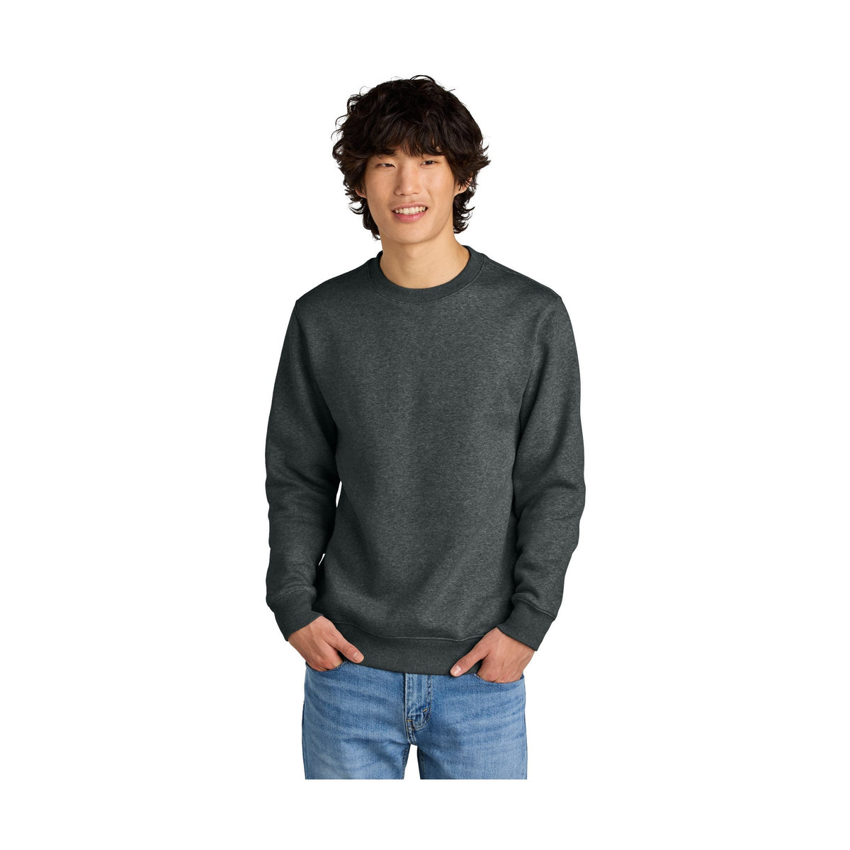 District Men's Perfect Weight Fleece Crew DT1106