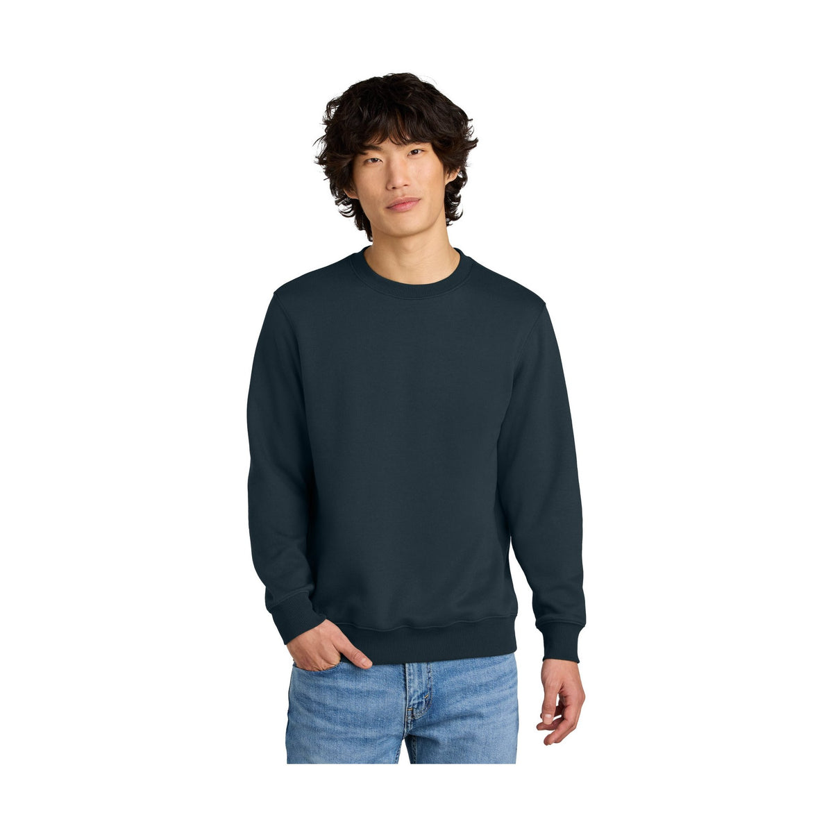 District Men's Perfect Weight Fleece Crew DT1106