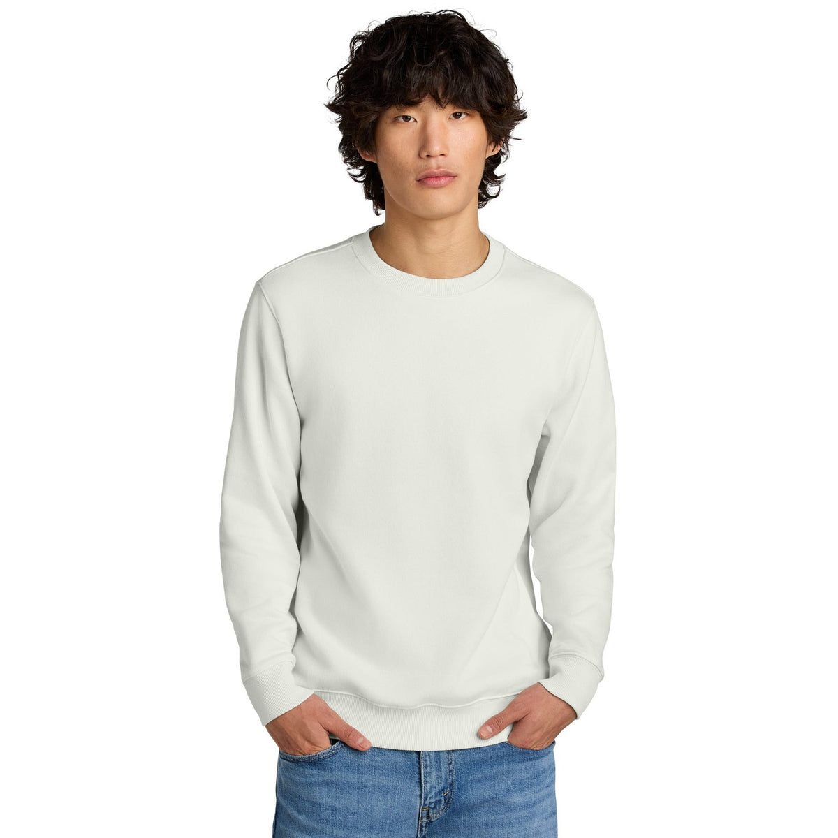 District Men's Perfect Weight Fleece Crew DT1106