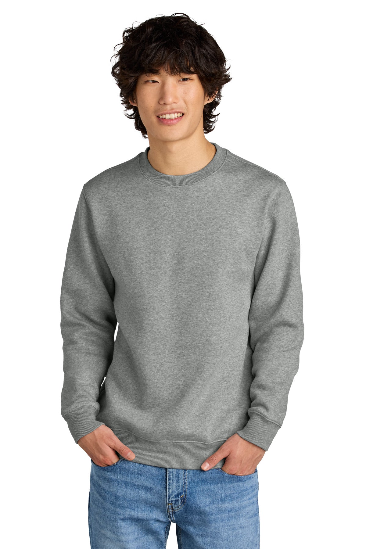 District Men's Perfect Weight Fleece Crew DT1106
