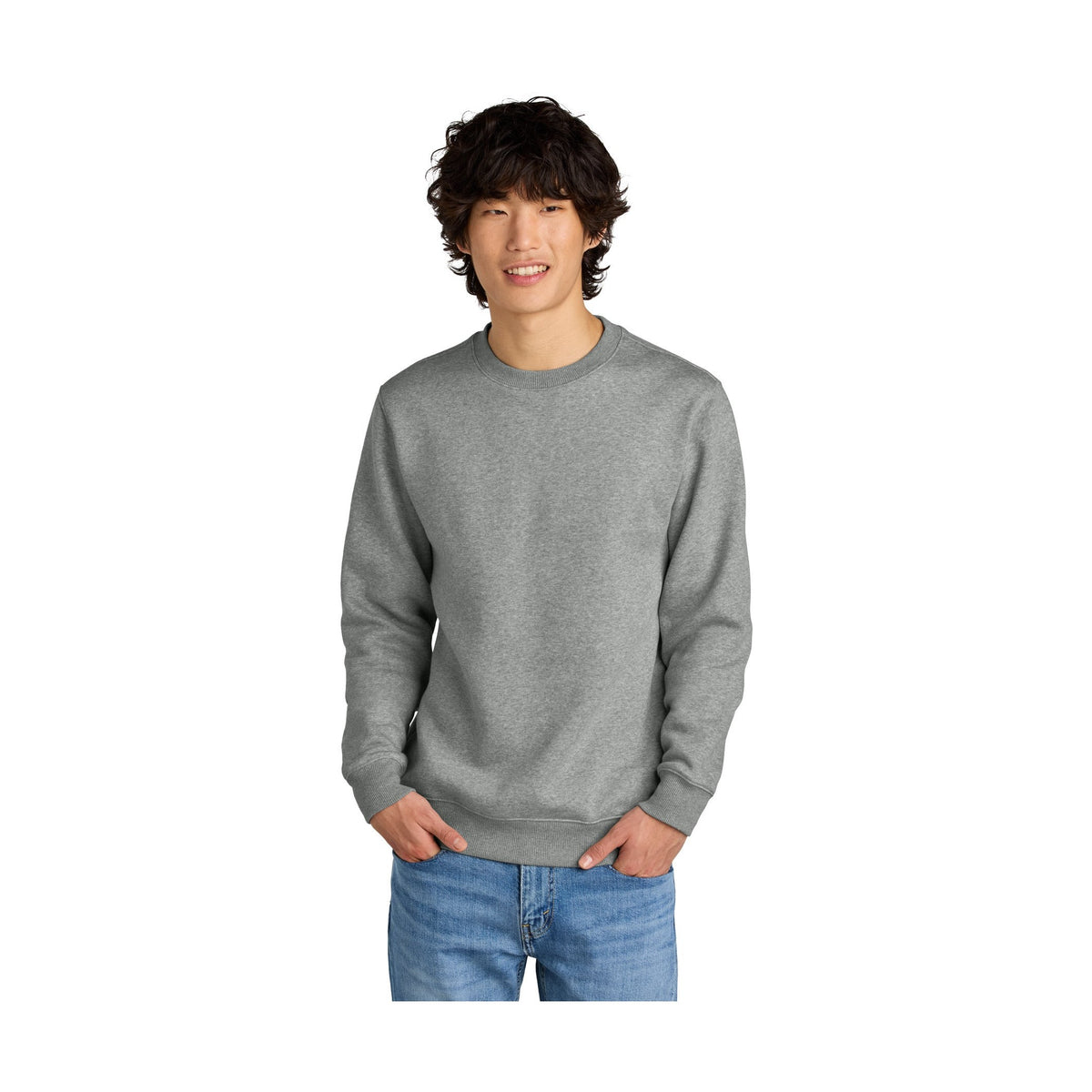 District Men's Perfect Weight Fleece Crew DT1106