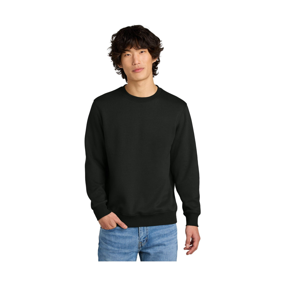 District Men's Perfect Weight Fleece Crew DT1106