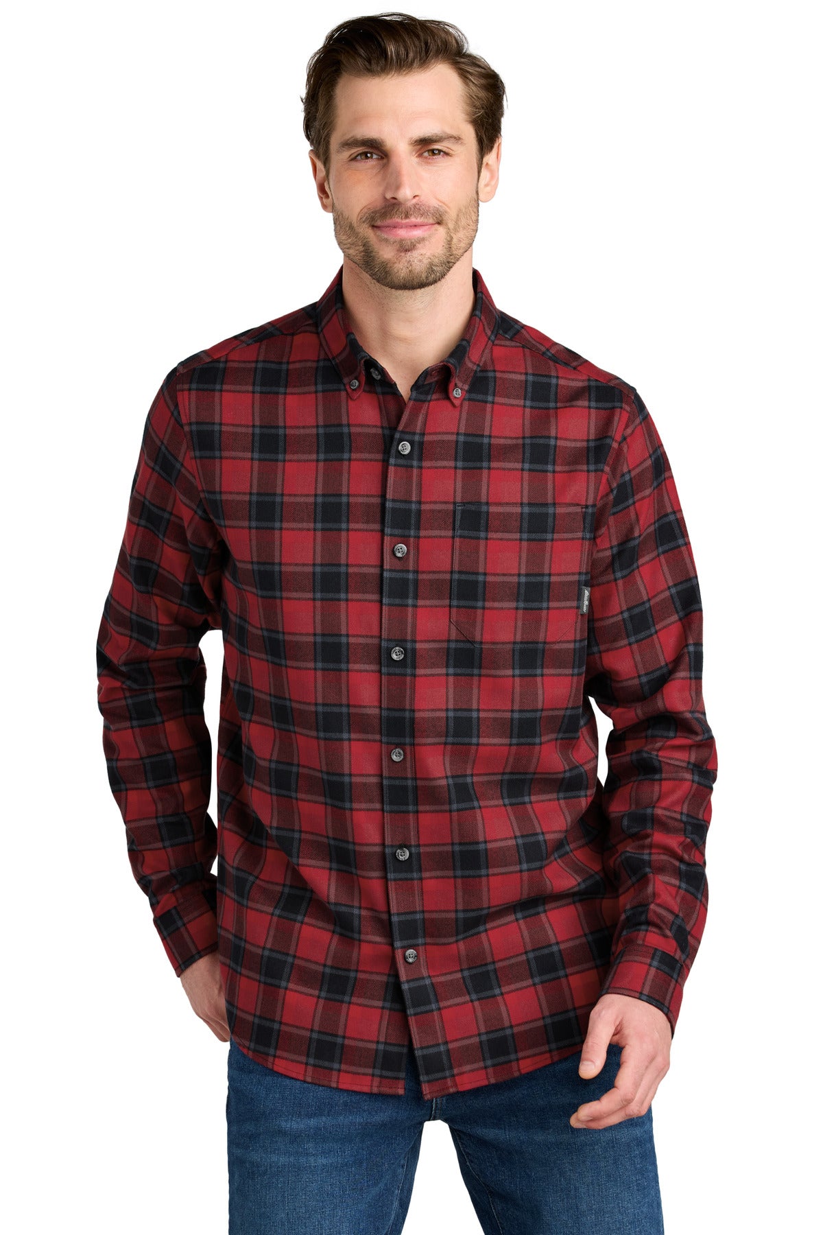 Eddie Bauer Men's Long Sleeve Favorite Flannel Plaid Shirt EB610