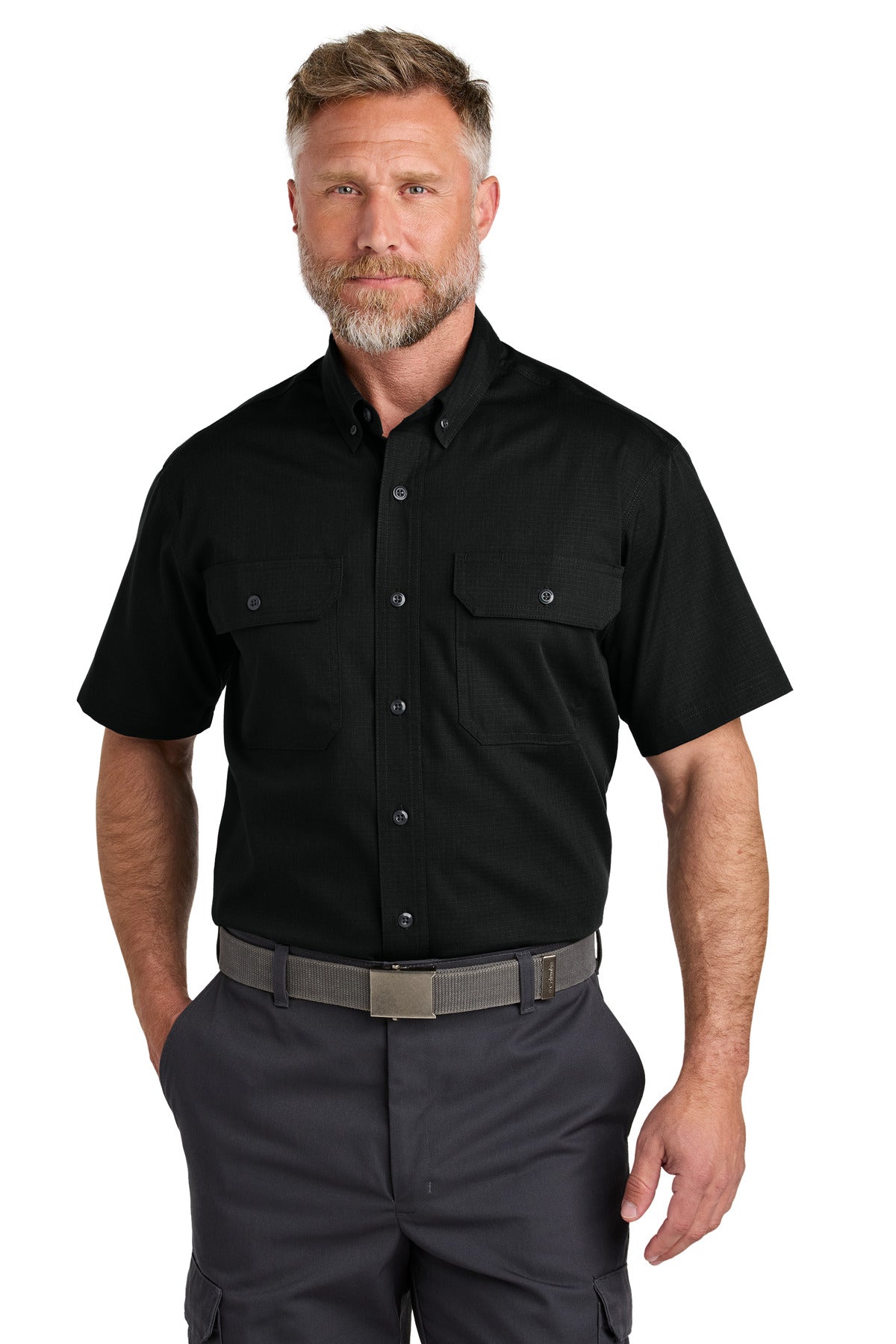 CornerStone Men's Short Sleeve Select Ripstop Shirt CSW175