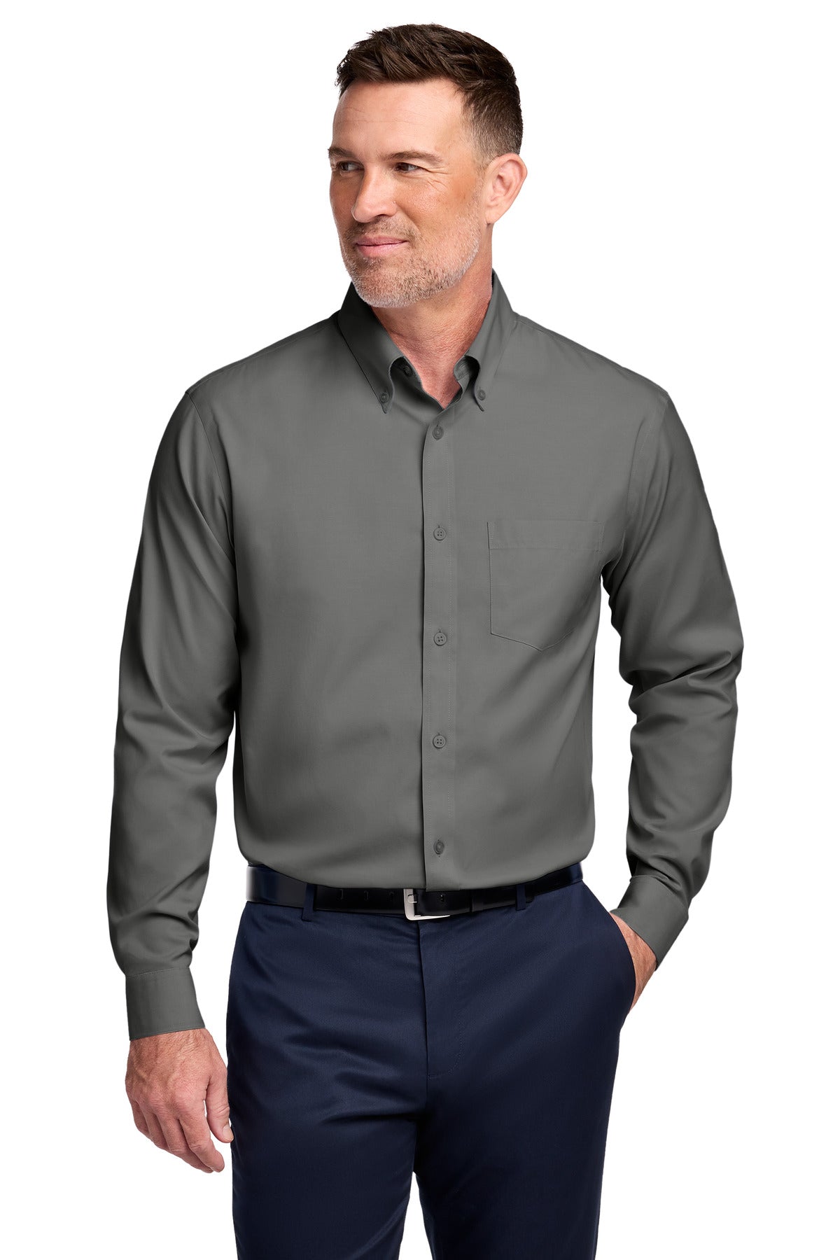 Brooks Brothers Men's Tall Wrinkle-Free Stretch Pinpoint Shirt TBB18000