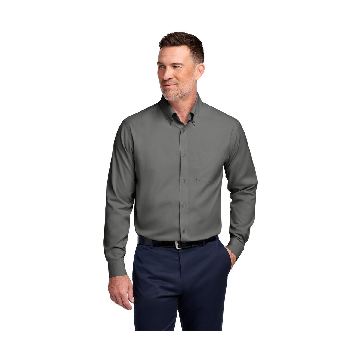 Brooks Brothers Men's Tall Wrinkle-Free Stretch Pinpoint Shirt TBB18000