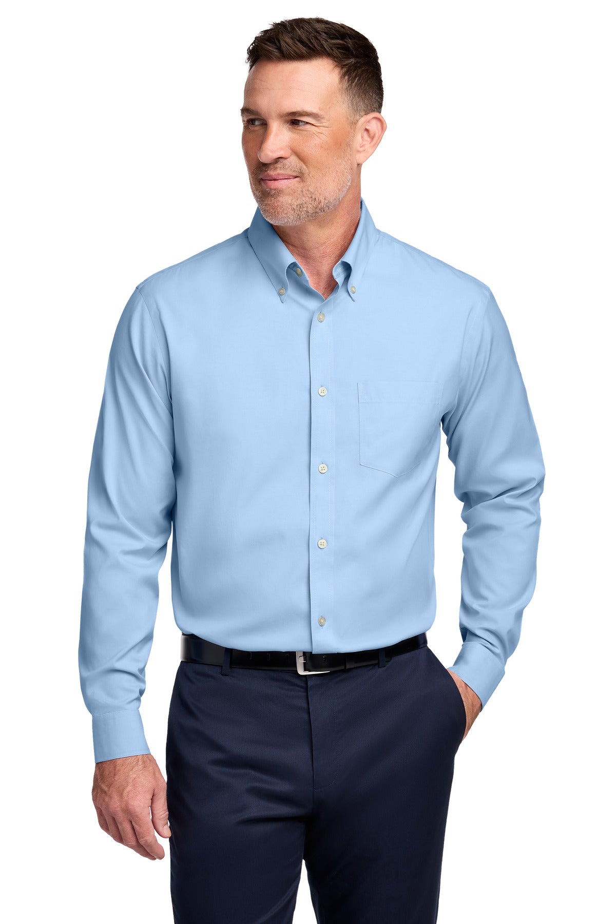 Brooks Brothers Men's Tall Wrinkle-Free Stretch Pinpoint Shirt TBB18000