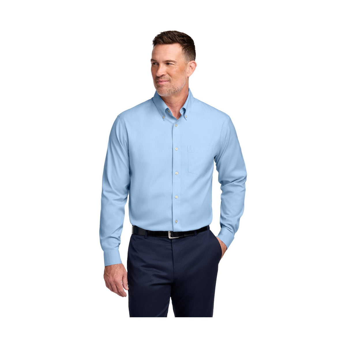 Brooks Brothers Men's Tall Wrinkle-Free Stretch Pinpoint Shirt TBB18000