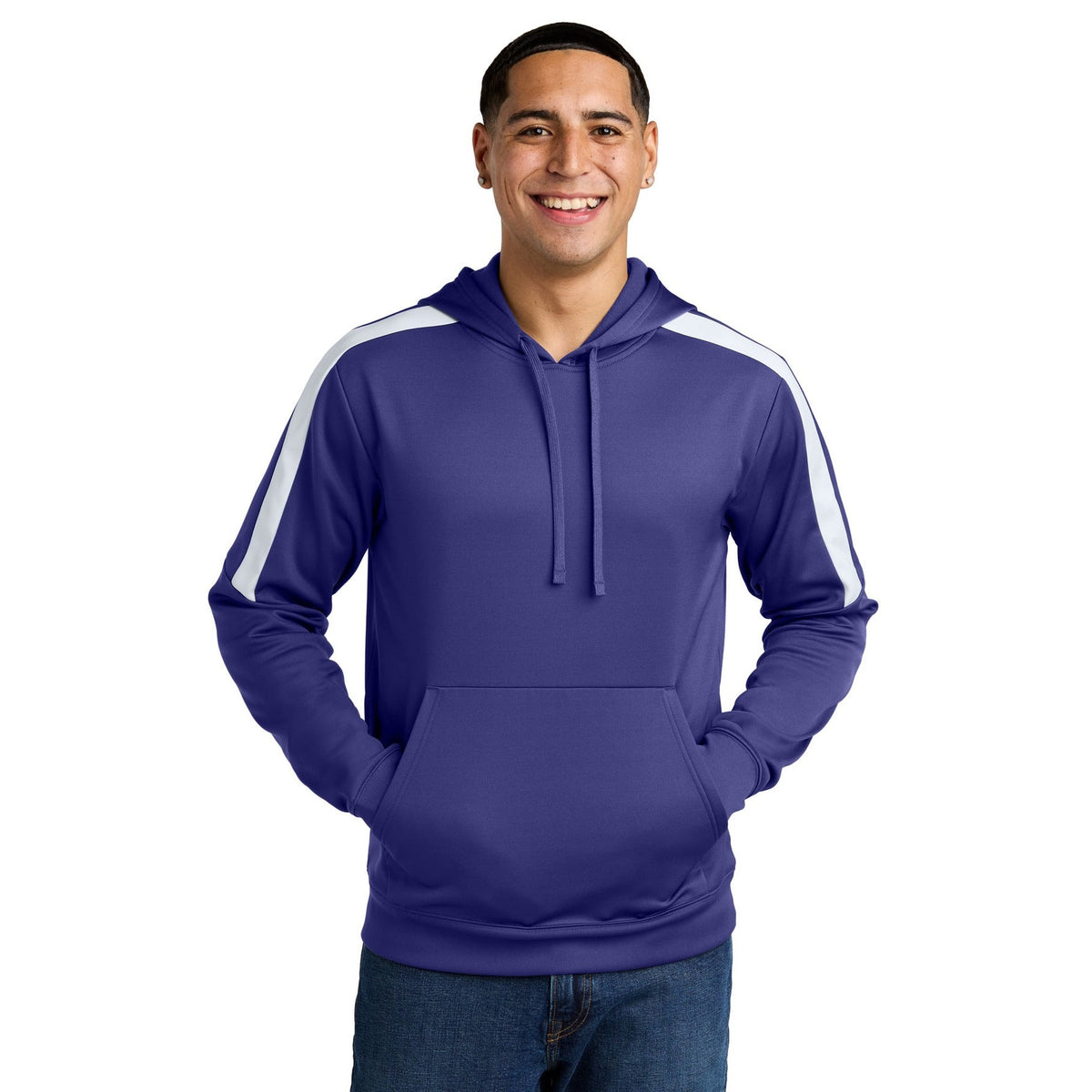 Sport-Tek Men's Sport-Wick Fleece United Pullover Hoodie ST255