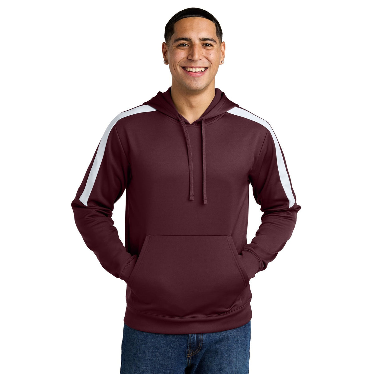Sport-Tek Men's Sport-Wick Fleece United Pullover Hoodie ST255