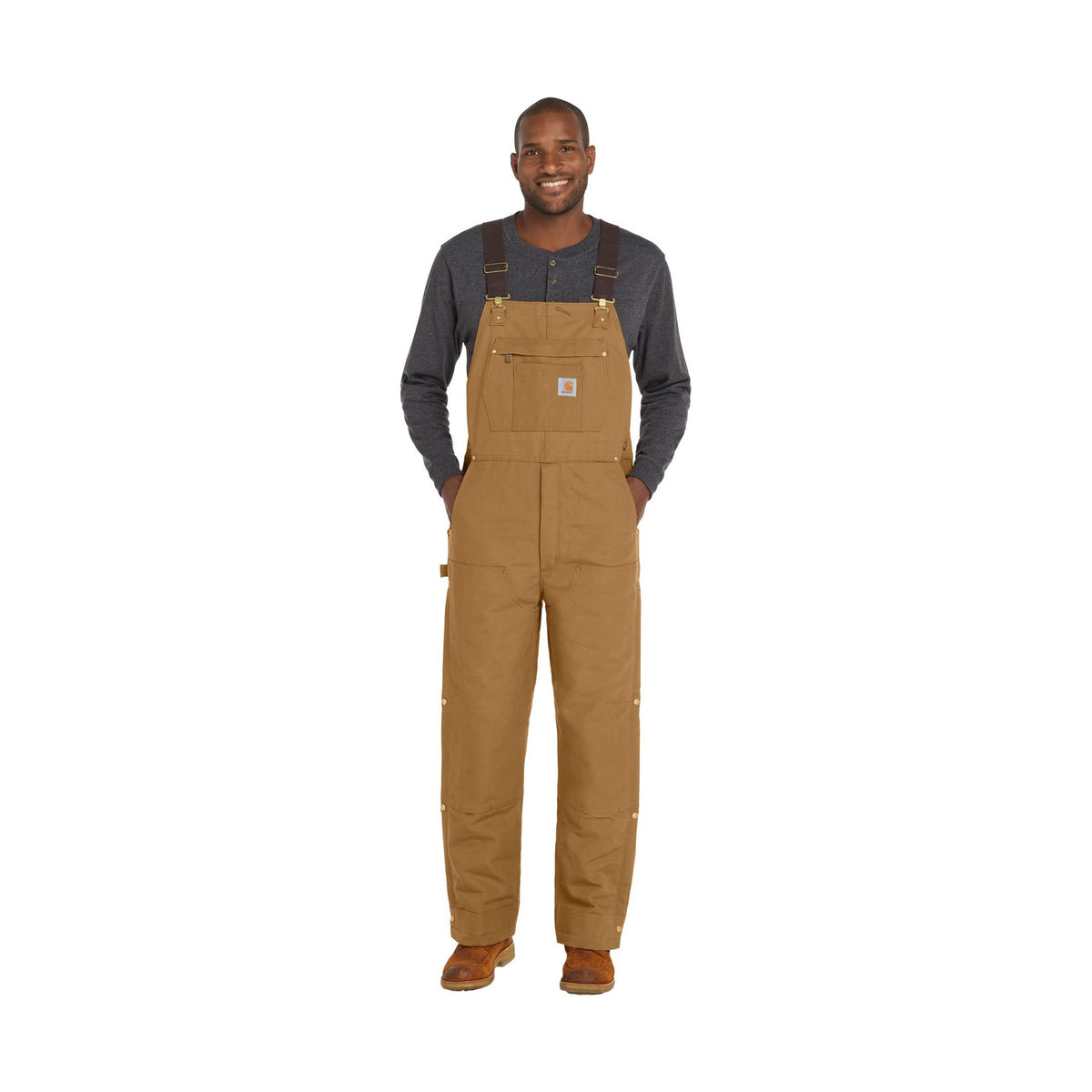 Carhartt Short Firm Duck Insulated Bib Overalls CTS106672