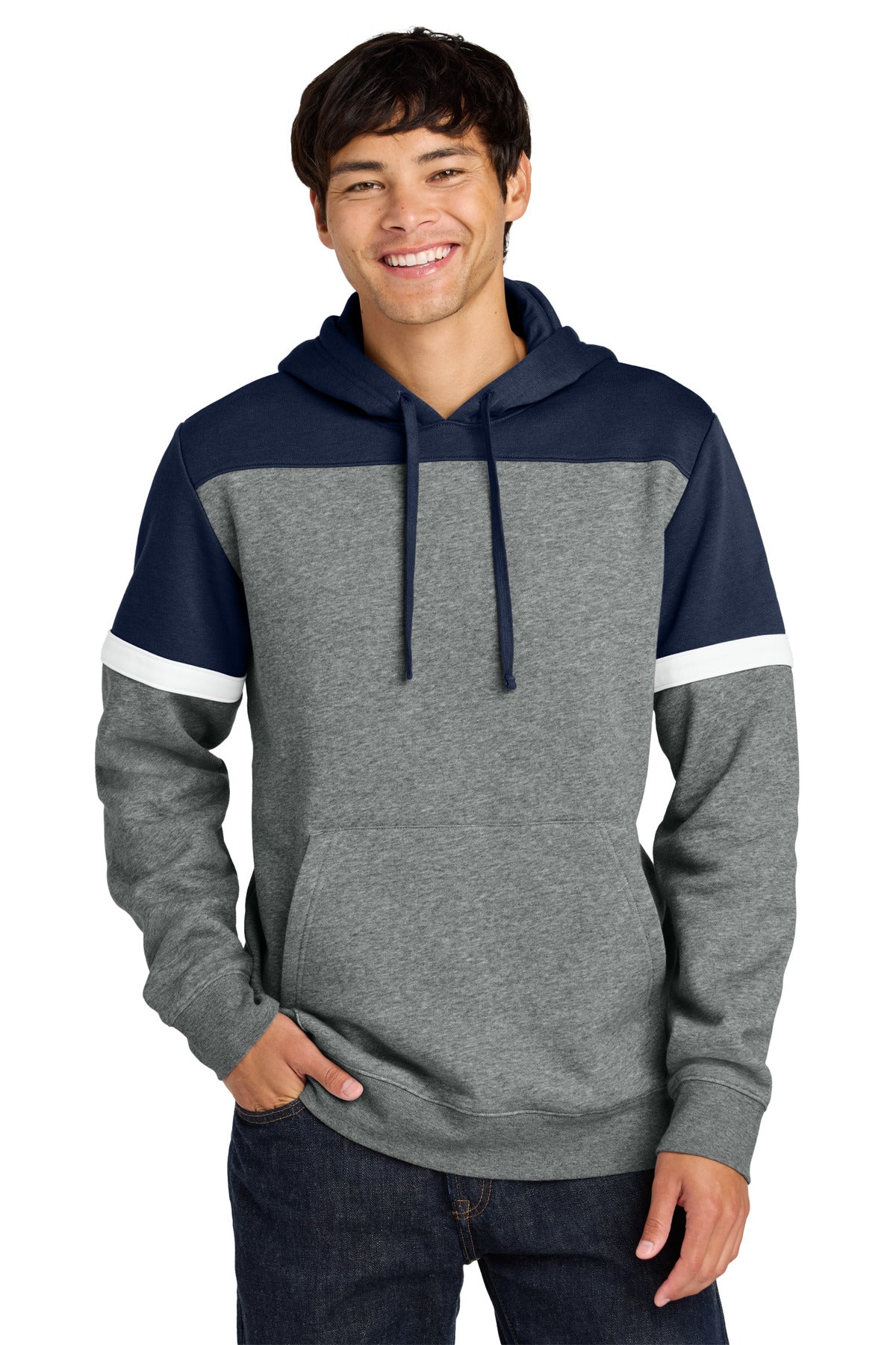 Sport-Tek Men's Drive Fleece Colorblock Hoodie STF205