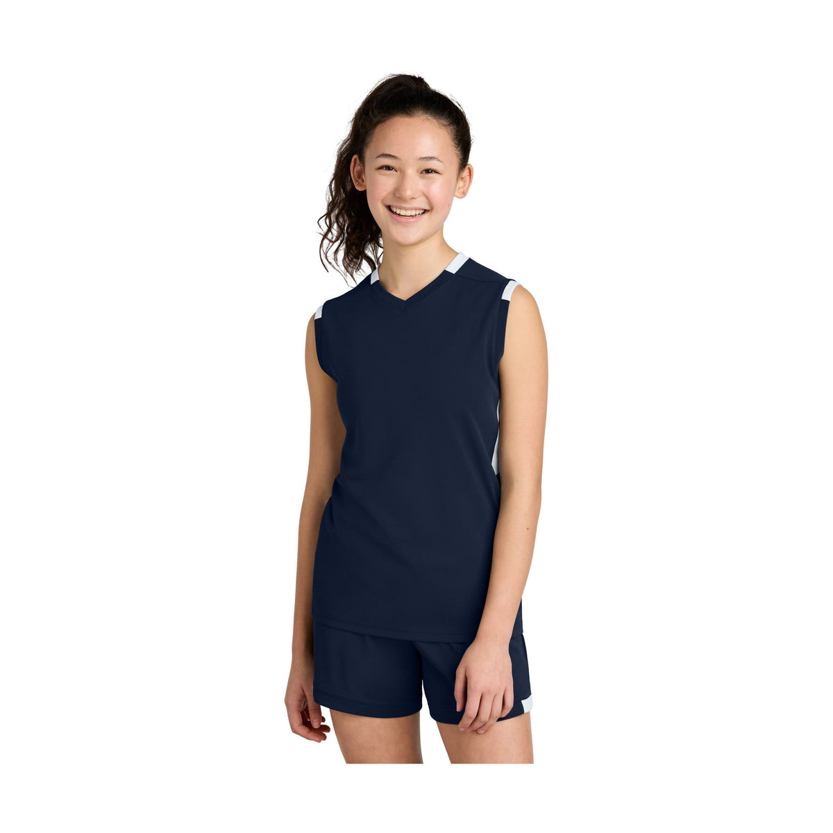 Sport-Tek Youth Club Sleeveless V-Neck YST441