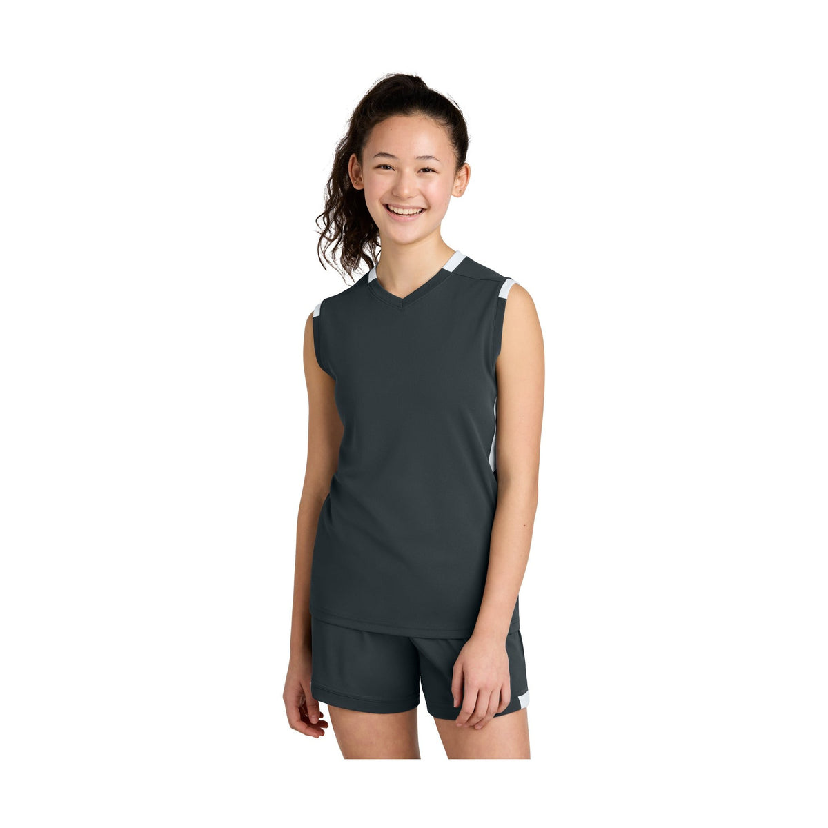 Sport-Tek Youth Club Sleeveless V-Neck YST441