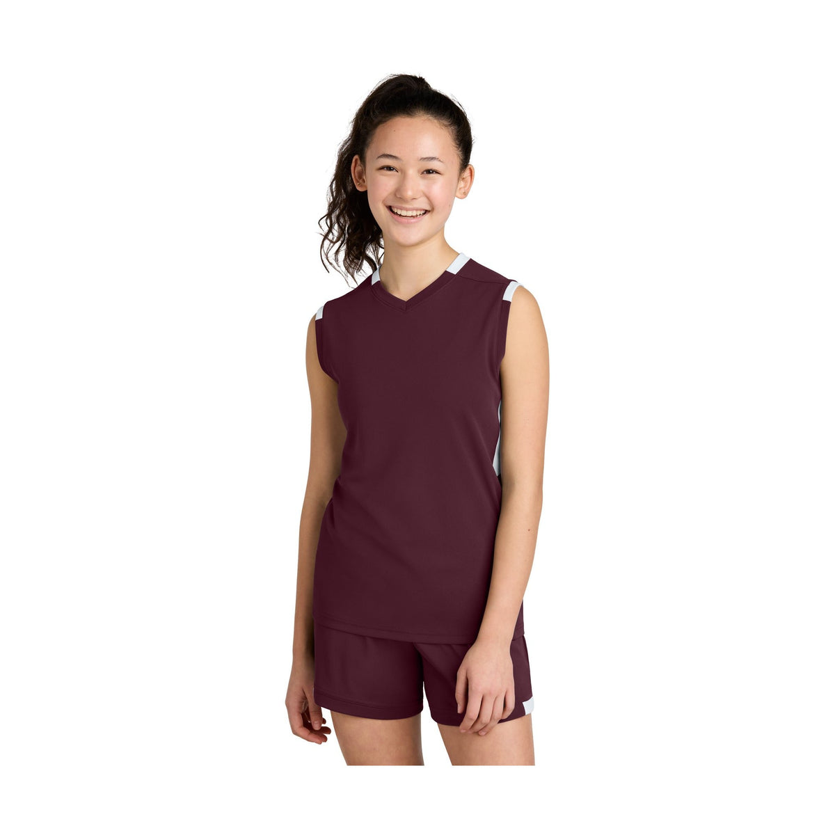 Sport-Tek Youth Club Sleeveless V-Neck YST441