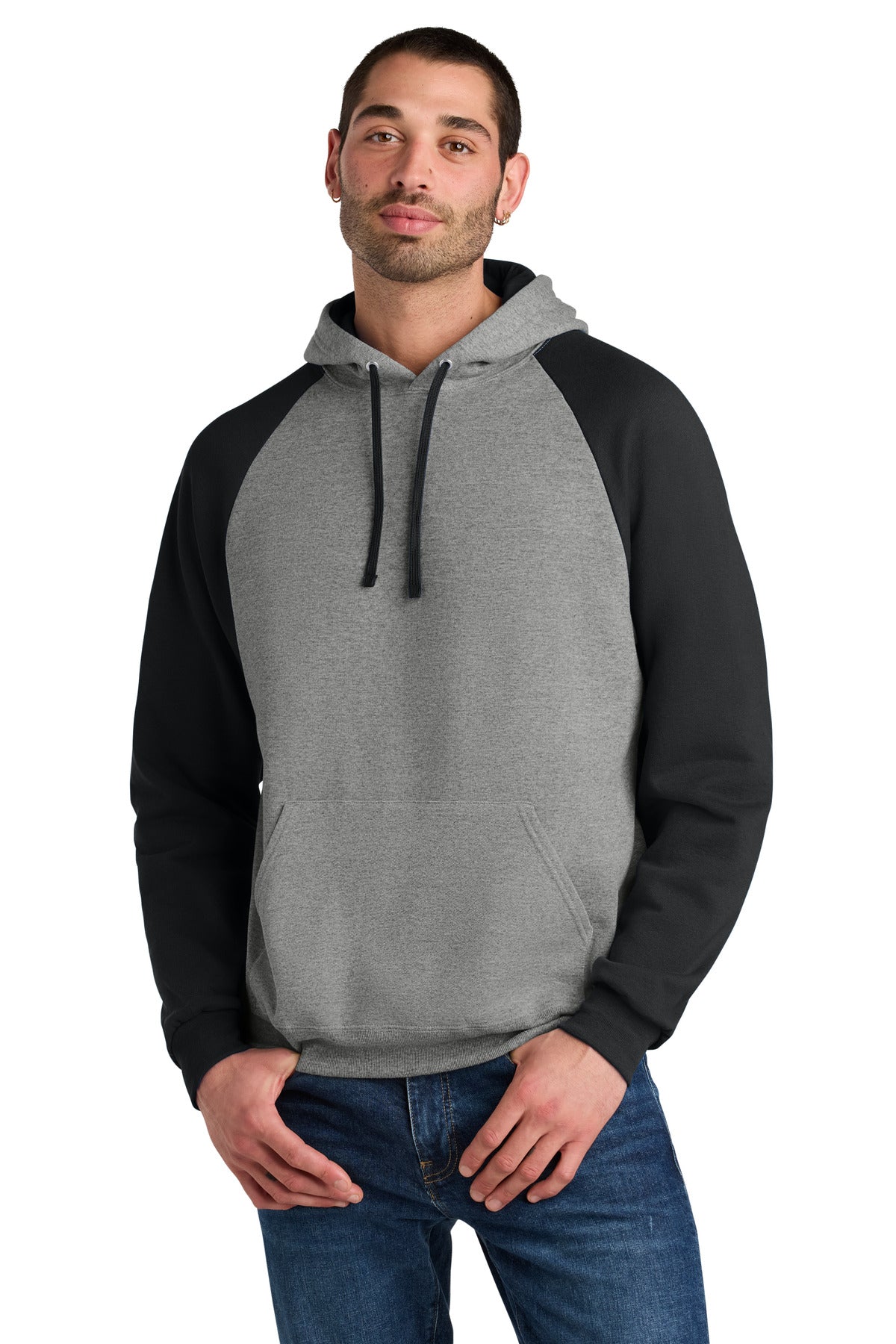Jerzees Men's NuBlend Colorblock Raglan Hoodie Sweatshirt 96C
