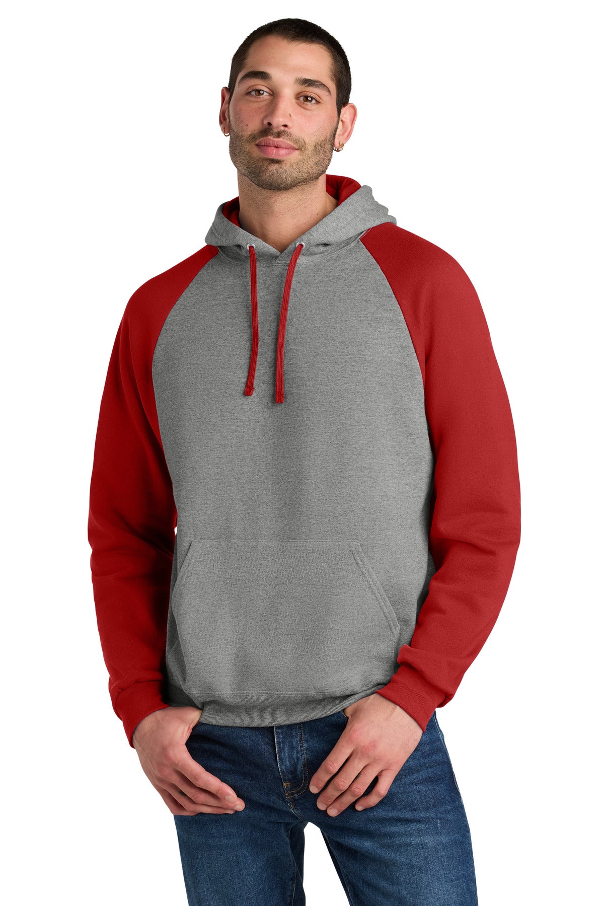 Jerzees Men's NuBlend Colorblock Raglan Hoodie Sweatshirt 96C