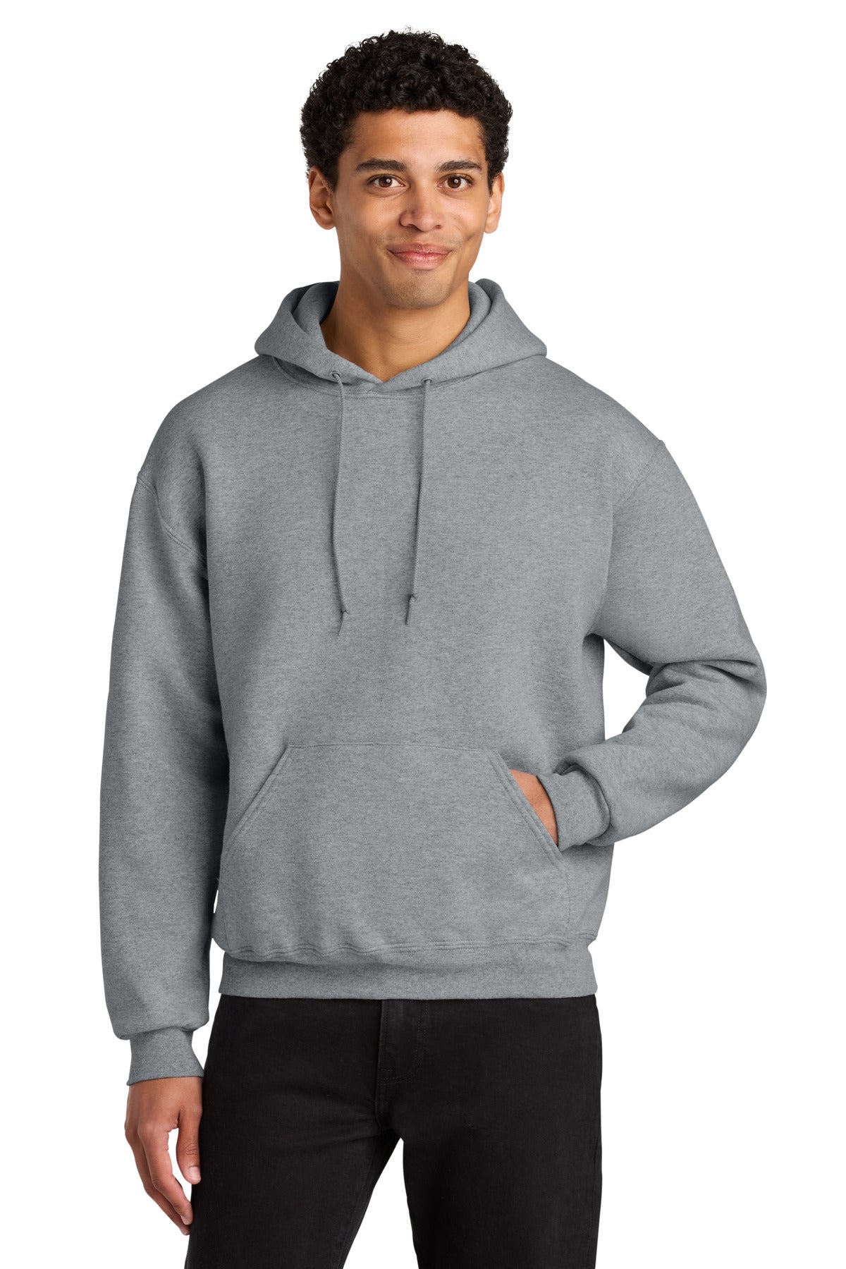 Jerzees Men's Rugged Hooded Sweatshirt H12M