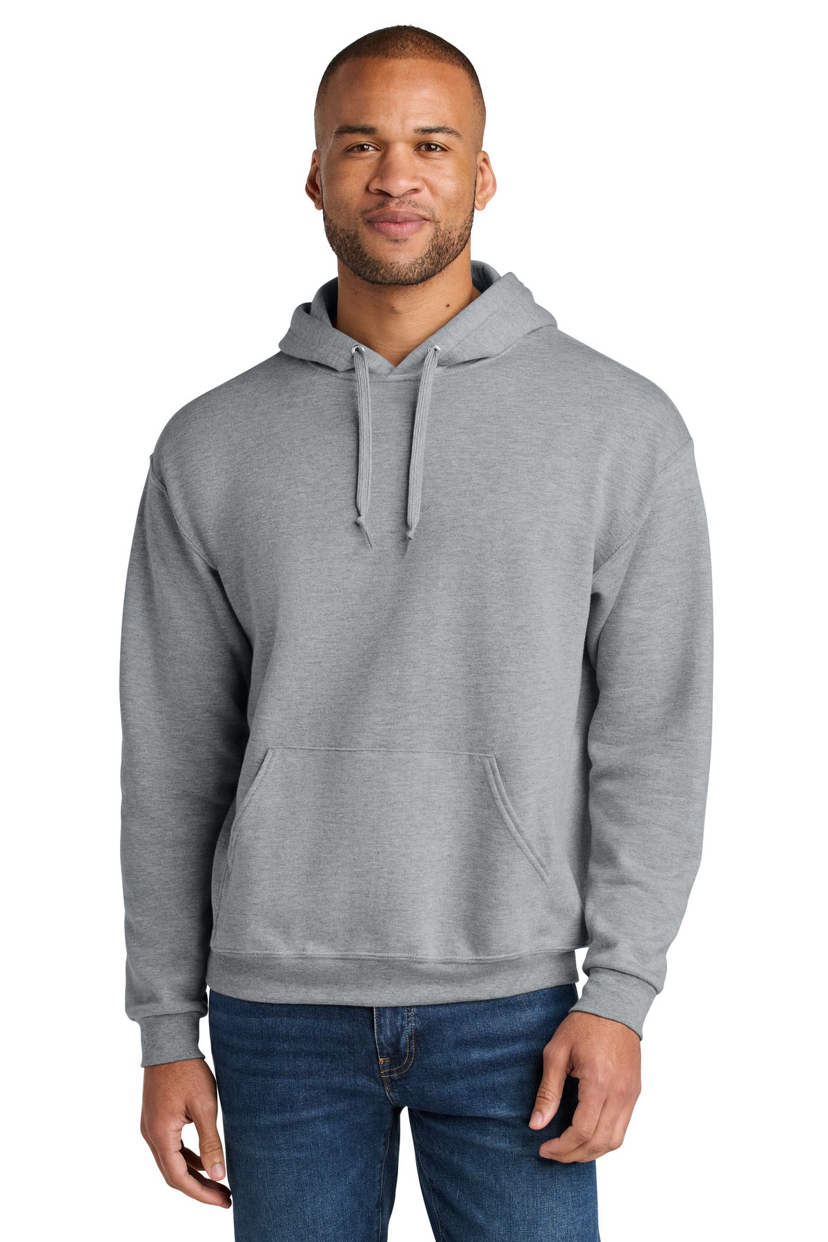 Jerzees Men's Ultimate CVC Ring Spun Hooded Sweatshirt IC49M